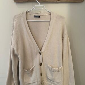 GAP Women's Beige Cardigan Sweater